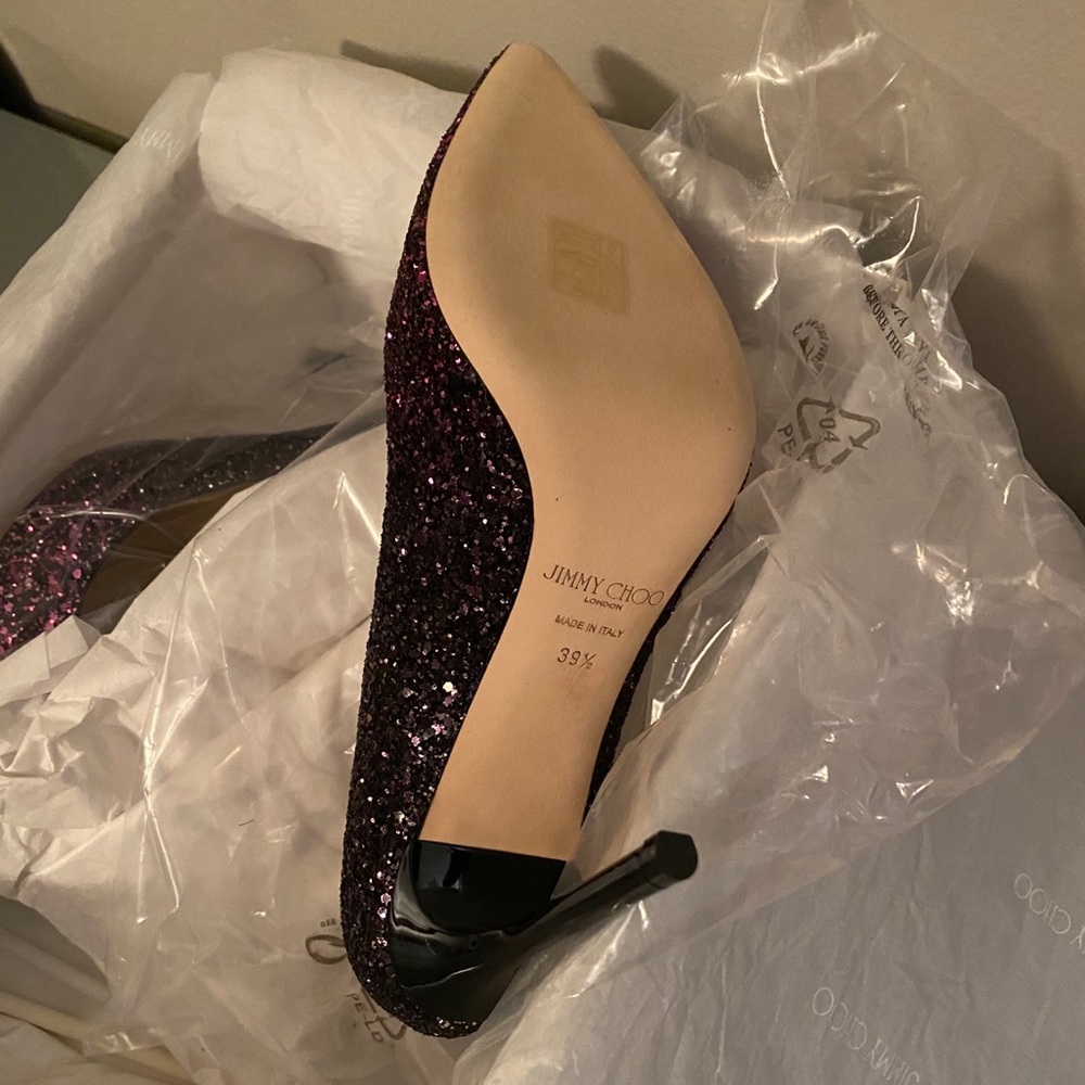 🎁HP🎁 Jimmy Choo Romy Gradient Pink & Black 100mm Pumps - Picture 10 of 12